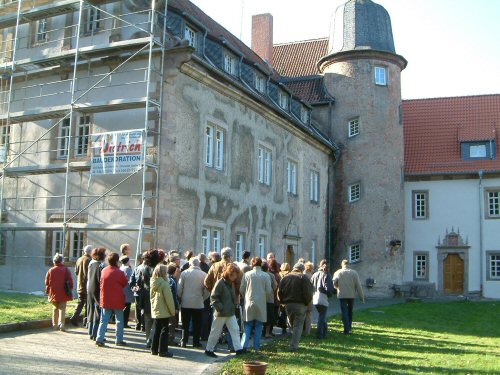 Eintreffen am Schenck-Schloss